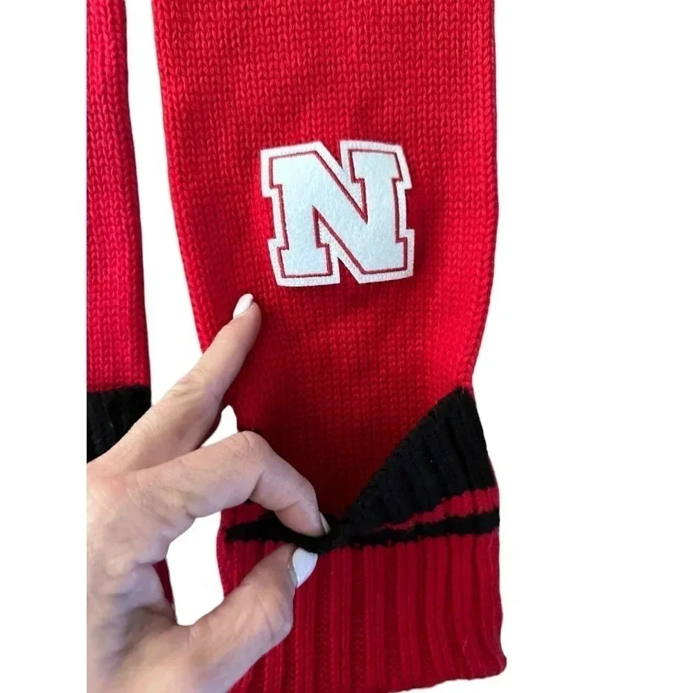 Adidas Unisex Nebraska Cornhuskers Fashion Scarf With Pocket